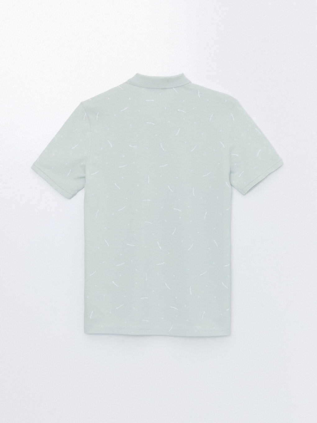 T-shirt pour Hommes à Col Polo Manches Courtes à Motifs en Piqué-6