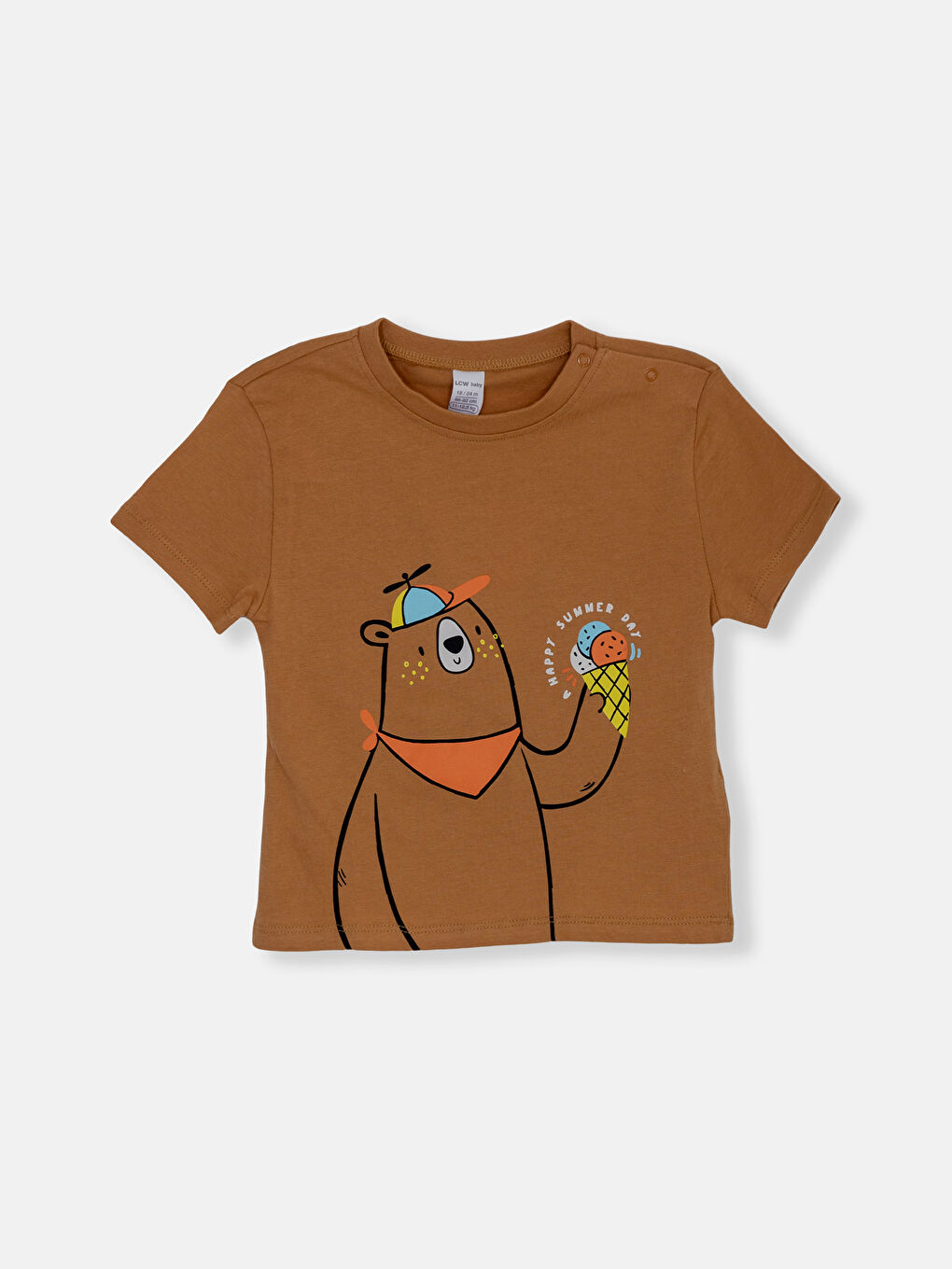 T-shirt à Manches Courtes Col Rond Imprimé pour Bébé Garçons et Short Lot de 2-1