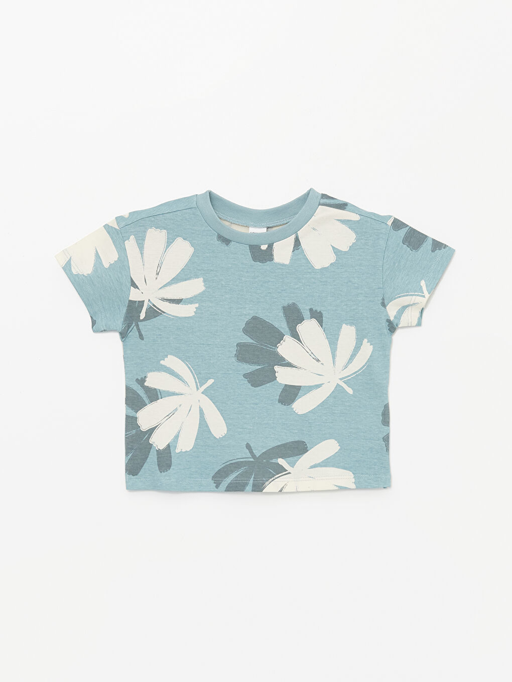 Bisiklet Yaka Baskılı Erkek Bebek Tişört ve Şort 2'li Takım-1