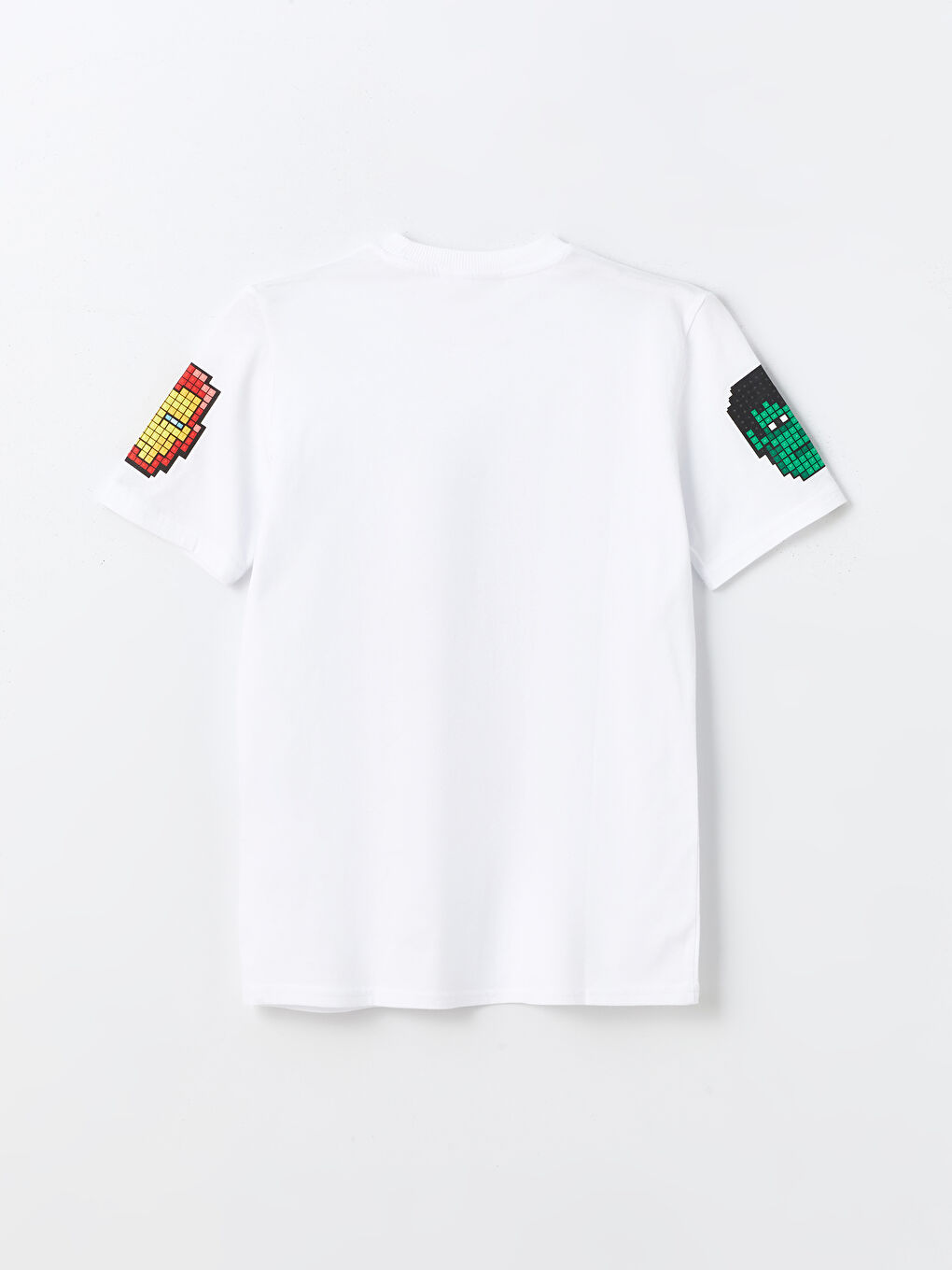 Tricou pentru Băieți cu Guler Rotund Captain America Imprimat și Mânecă Scurtă-1