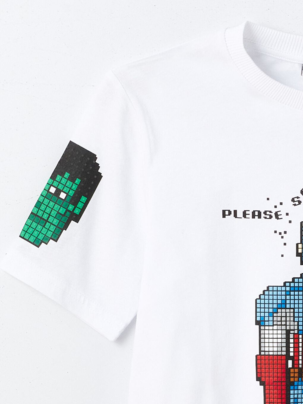 Tricou pentru Băieți cu Guler Rotund Captain America Imprimat și Mânecă Scurtă-2