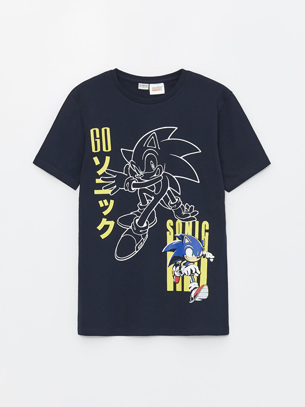 LCW Kids T-shirt pour Garçons à Manches Courtes Imprimé Sonic à Col Rond -S4BC65Z4-DWP