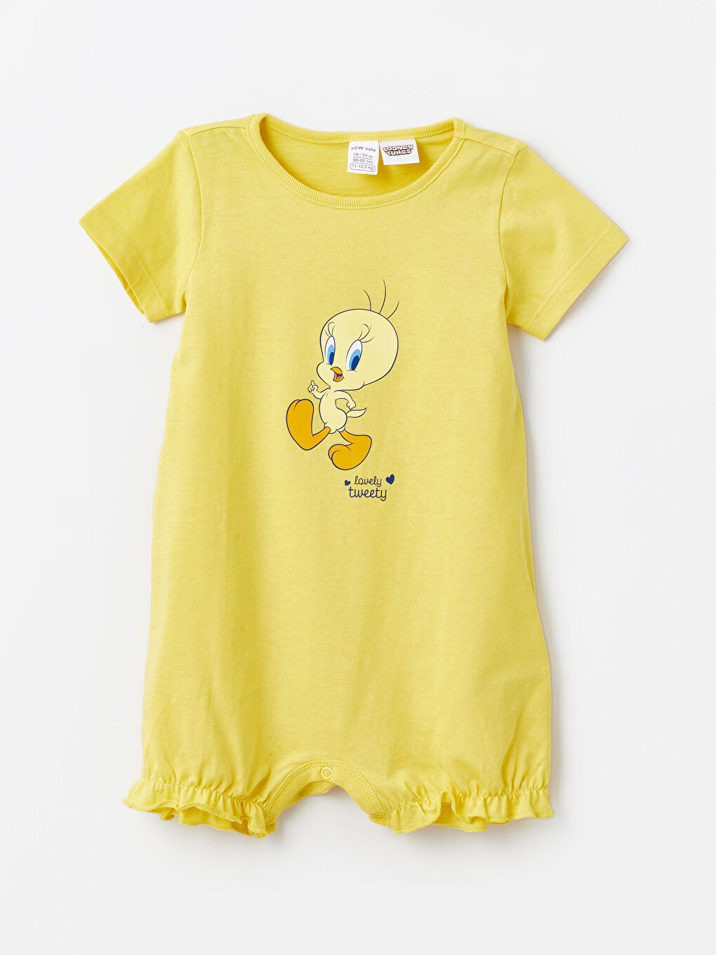 LC Waikiki Okrugli izrez Tweety štampani kombinezoni za bebe devojčice 2'li -S4BC69Z1-LRA