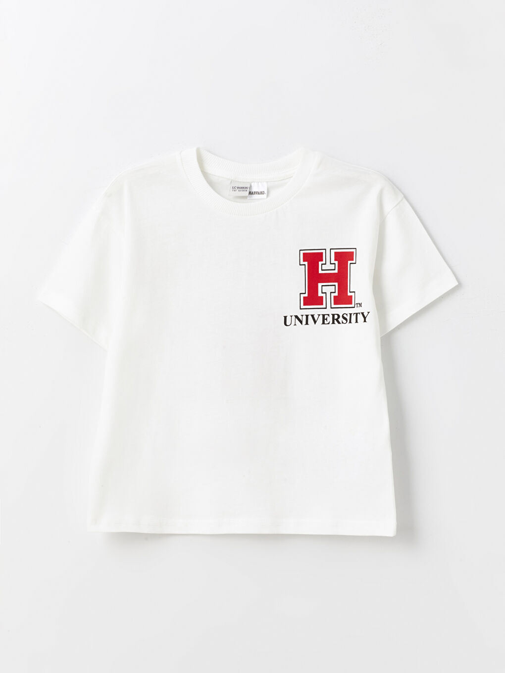 Relaxed Fit Harvard University Printed Boys' T-Shirt