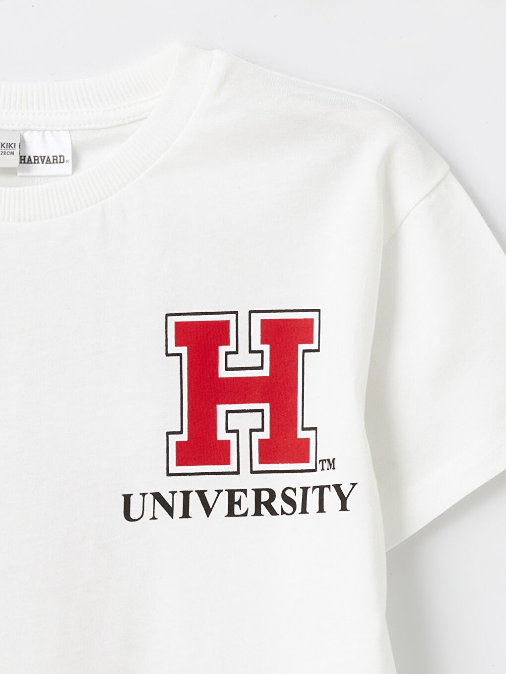 Relaxed Fit Harvard University Printed Boys' T-Shirt-1