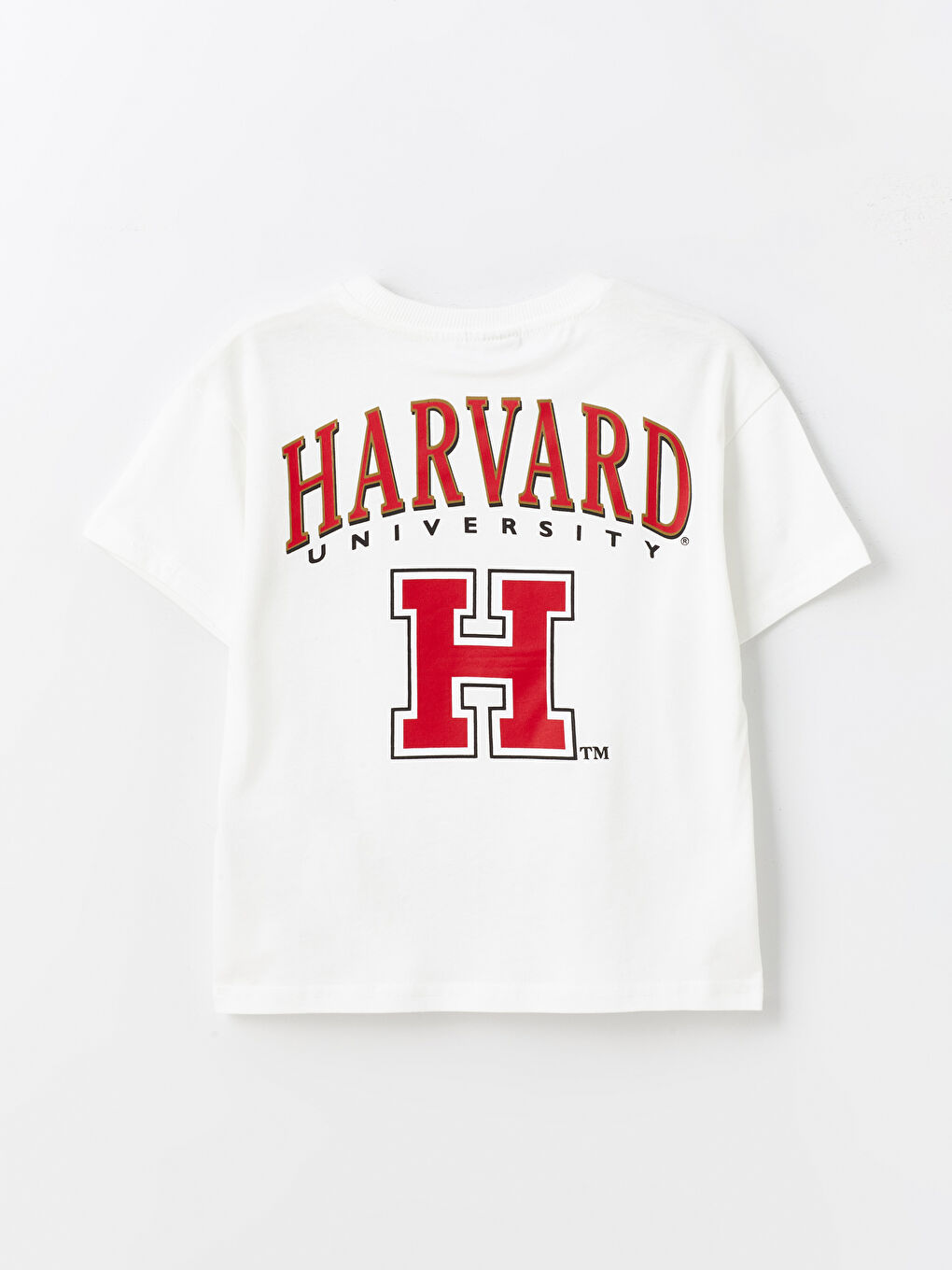 Relaxed Fit Harvard University Printed Boys' T-Shirt-2