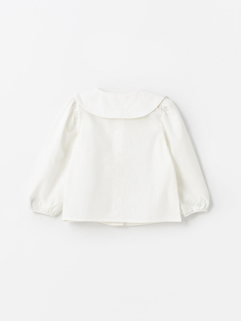 Peter Pan Collar Long Sleeve Baby Girls' Blouse and Pinafore Dress 2 Pack Set-3