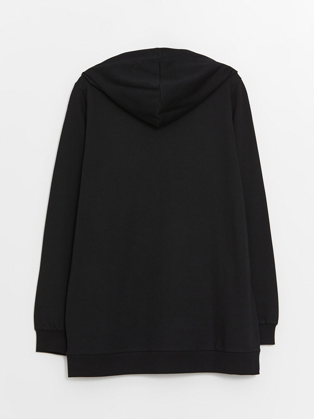 Hooded Plain Long Sleeve Women's Zip-Up Sweatshirt -S4BD11Z8-CVL