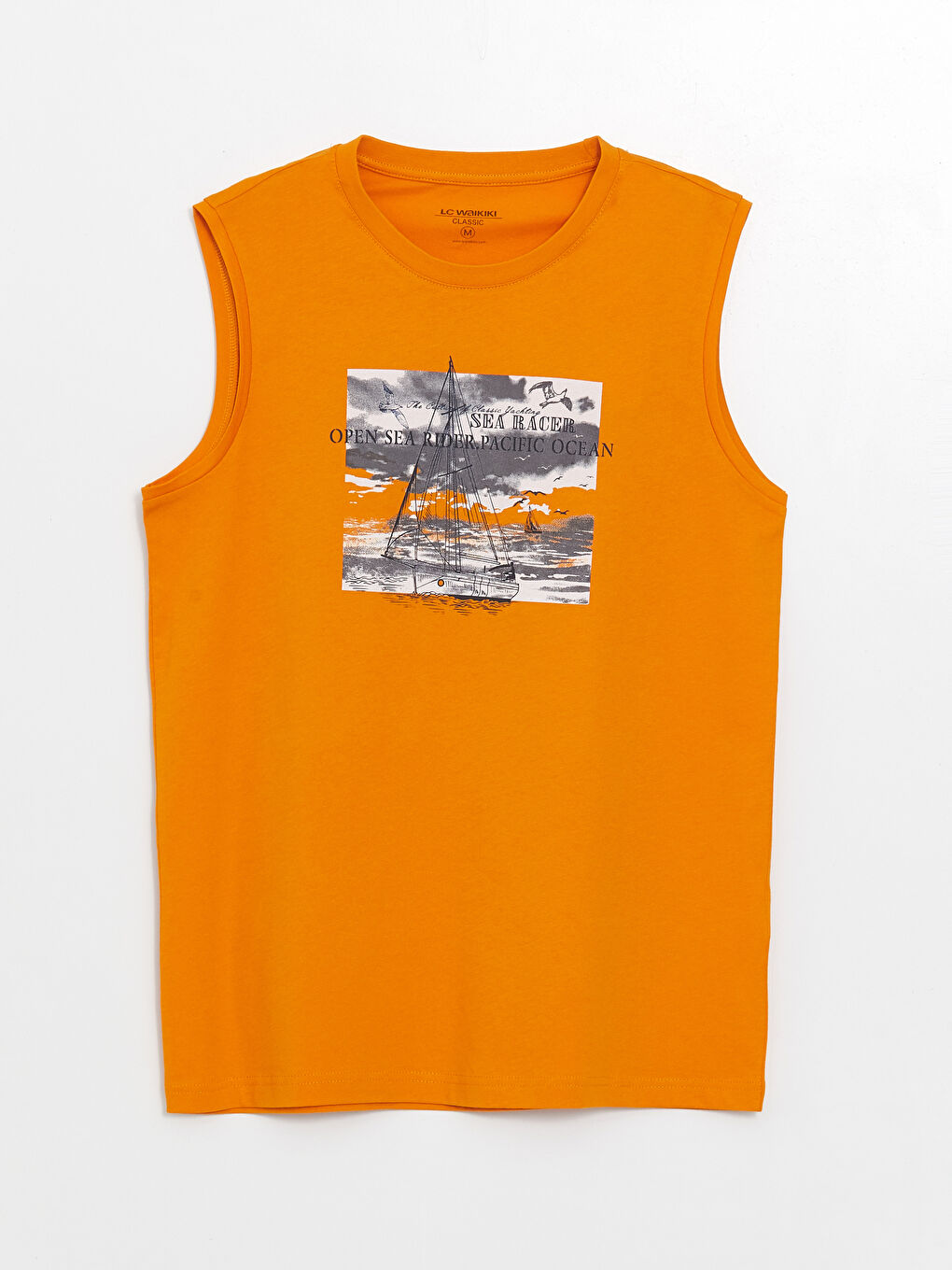 Crew Neck Printed Men's Sleeveless T-Shirt -S4BD18Z8-FFP
