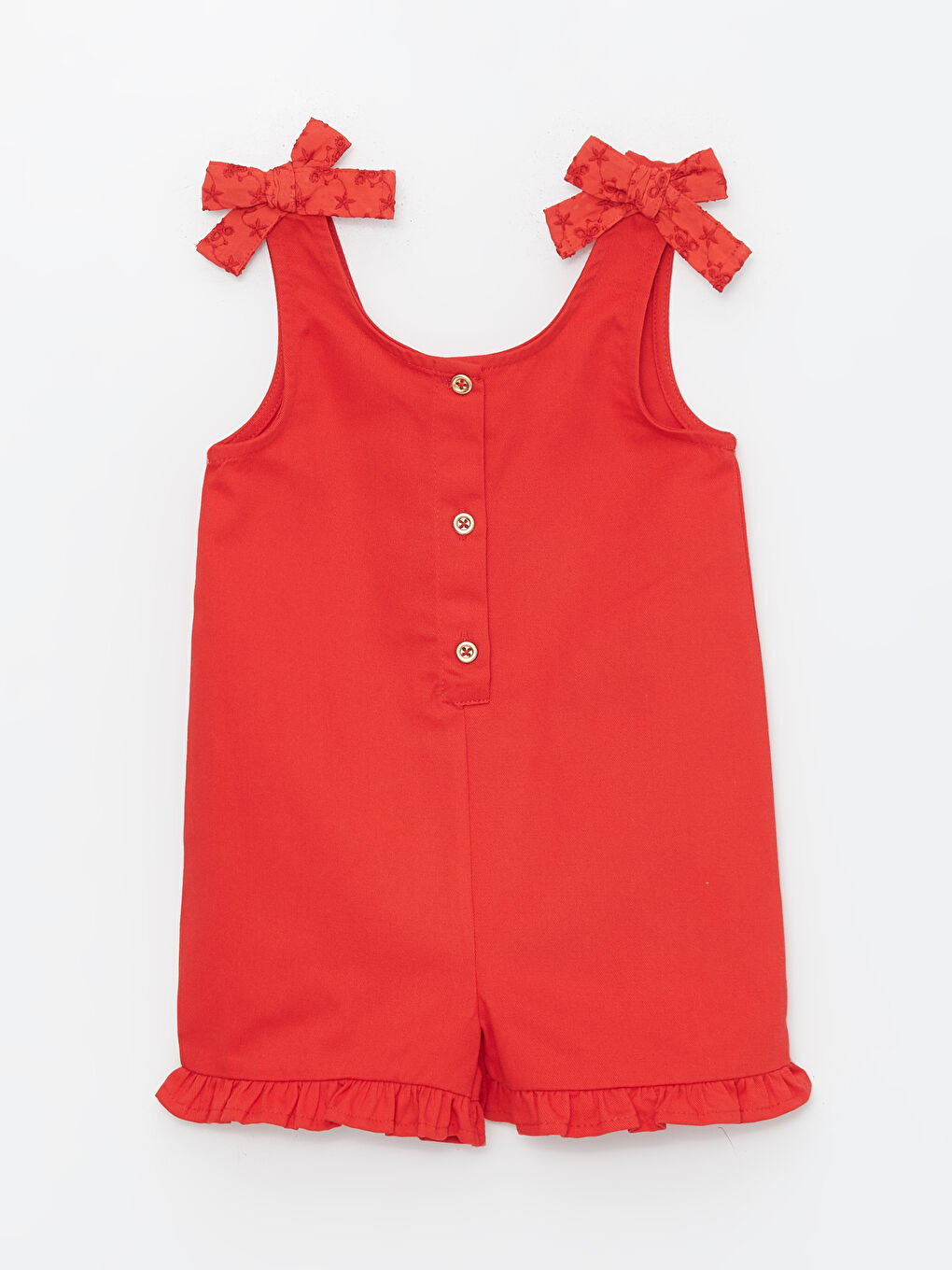 سالوبيت للبنات الرضع بدون أكمام بياقة دائرية سادة