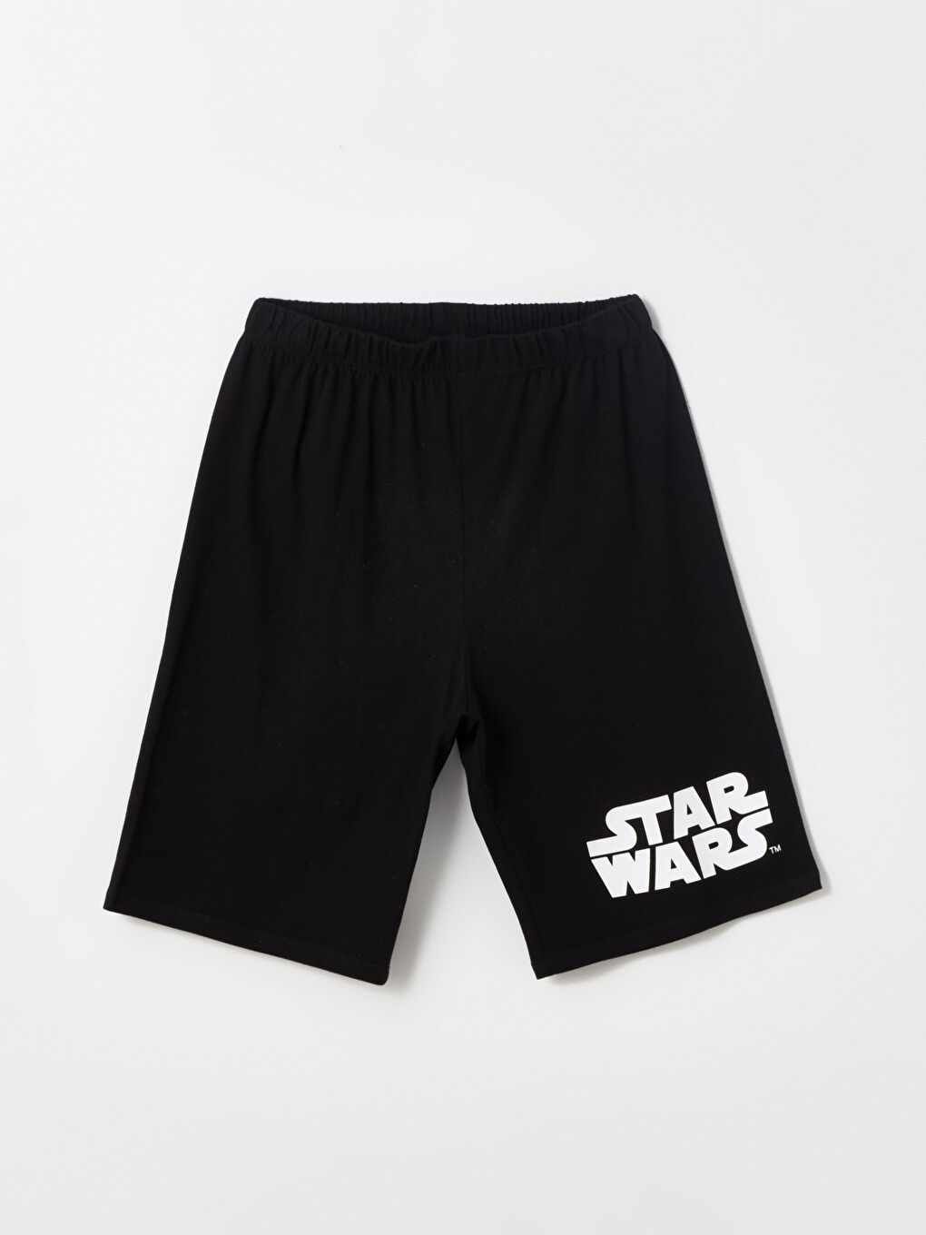 Siyah Beli Lastikli Star Wars Baskılı Erkek Çocuk Pijama Şort