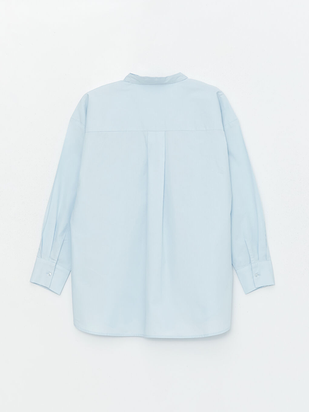 Plain Long Sleeve Oversize Women's Shirt Tunic-6