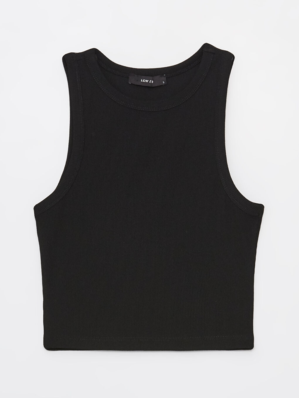 Women's Crew Neck Plain Crop -S4BE91Z8-CVL
