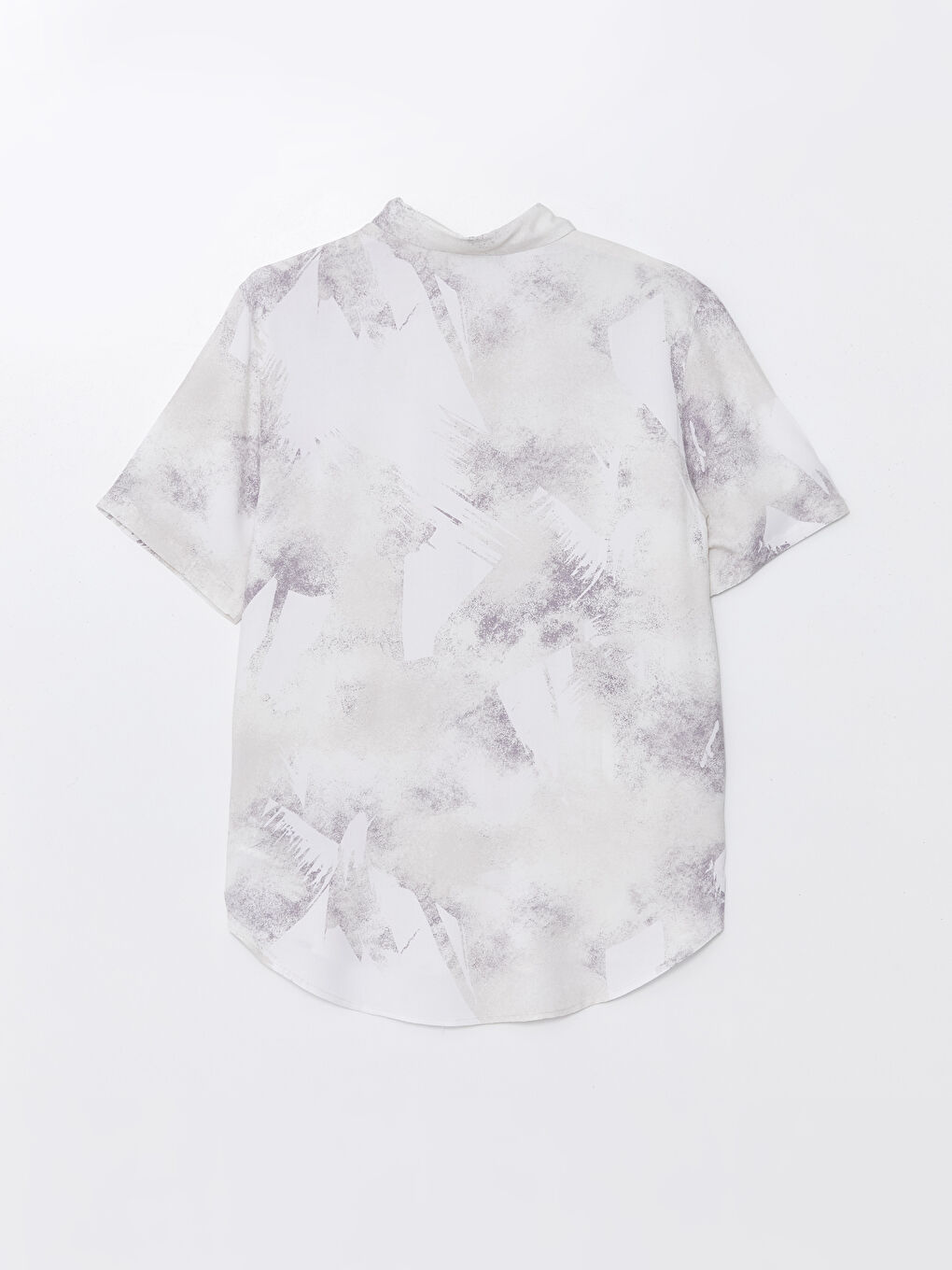 Рубашка Мужская Узорчатая Стандартного Кроя С Коротким Рукавом-6