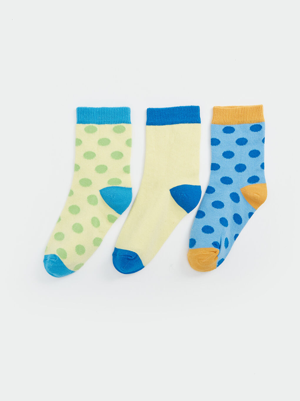 LCW ECO Polka Dot Girls' Ankle Socks 3-pack -S4BF24Z4-VZM
