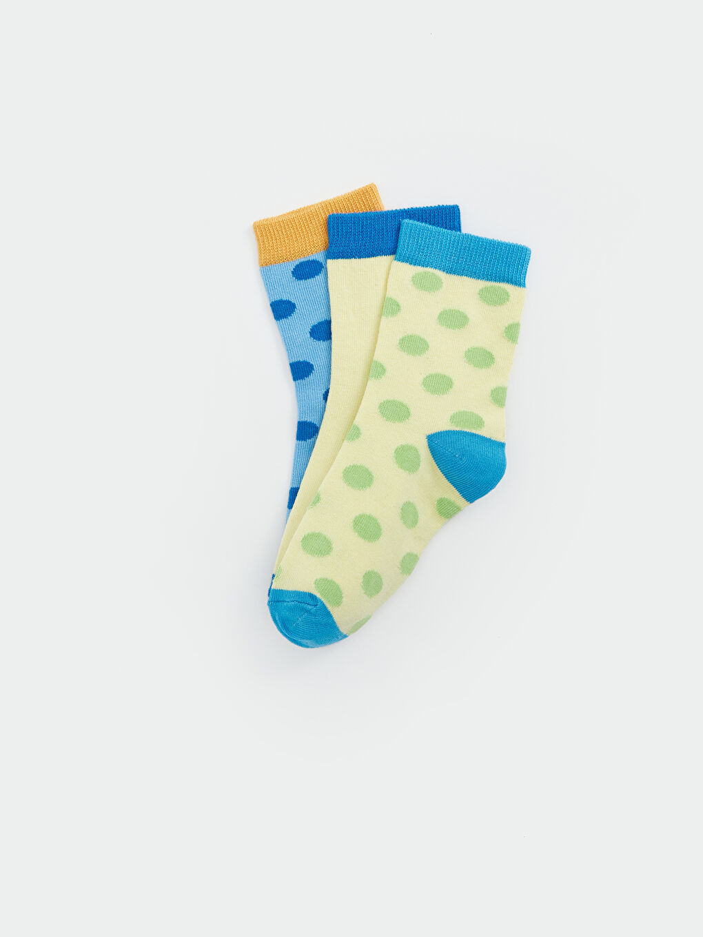 LCW ECO Polka Dot Girls' Ankle Socks 3-pack -S4BF24Z4-VZM