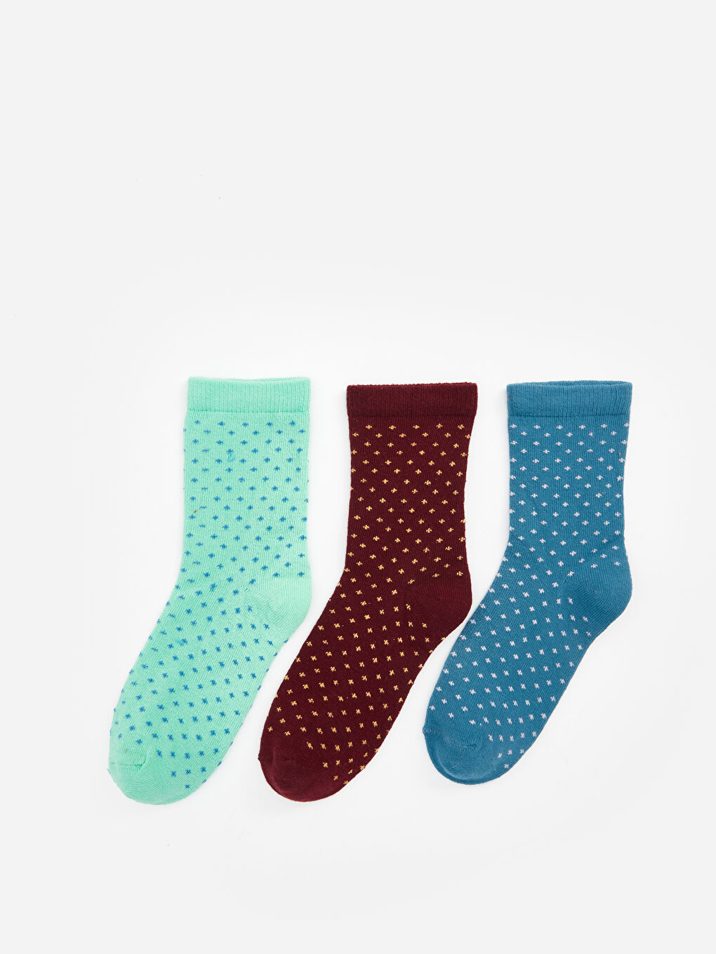 Patterned Girl Socket Socks 3-Pack -S4BF29Z4-VYX