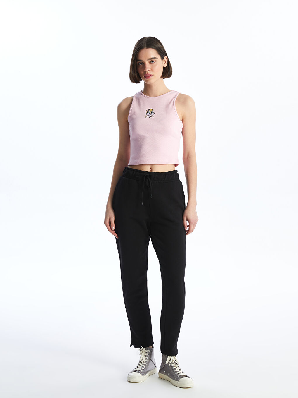 Women's Elastic Waist Regular Sweatpants -S4BF33Z8-CVL
