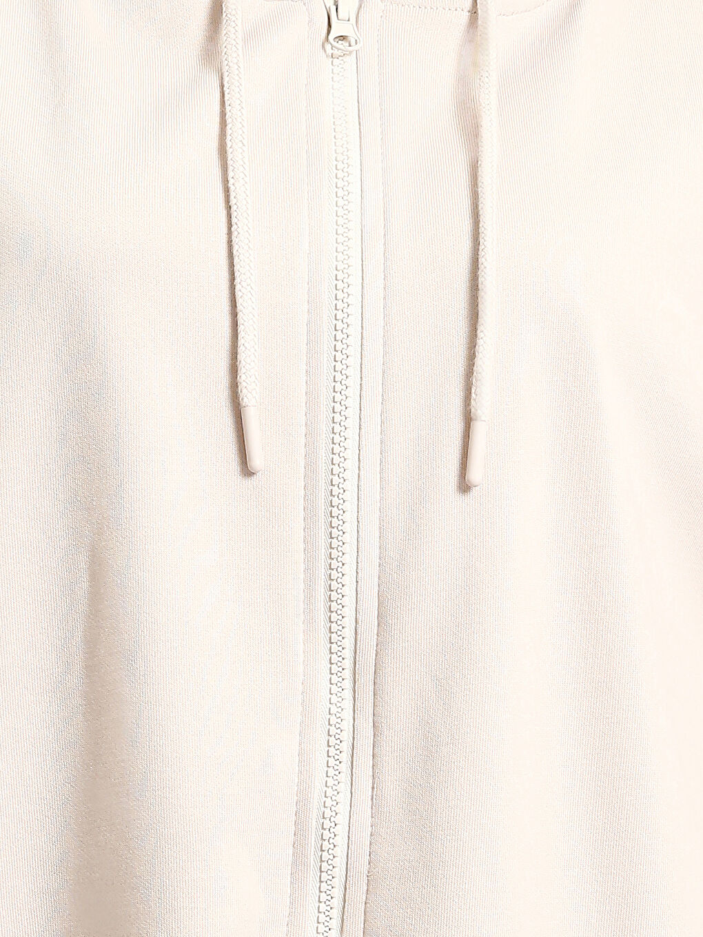 Hooded Plain Oversize Women's Zip-Up Sweatshirt-2