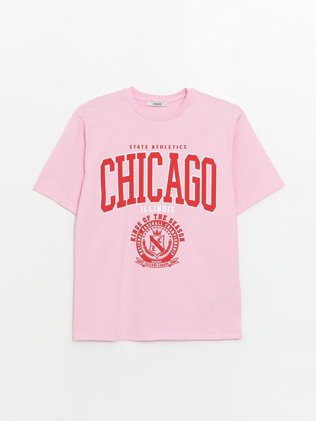 T-shirt Oversize à Manches Courtes Imprimé à Col Rond pour Femmes-5