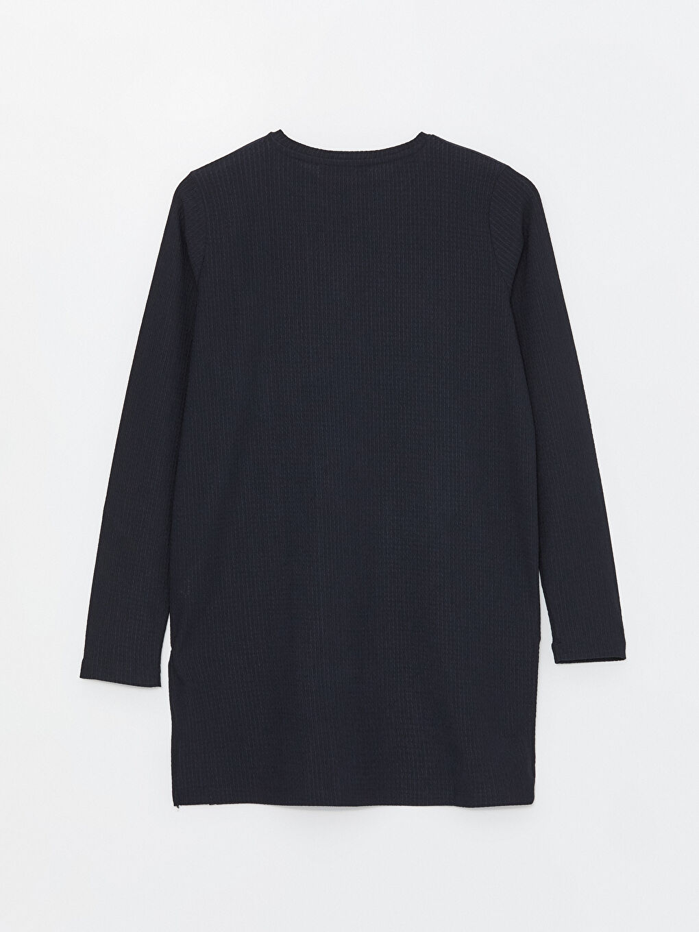 Women's Crew Neck Plain Tunic-6