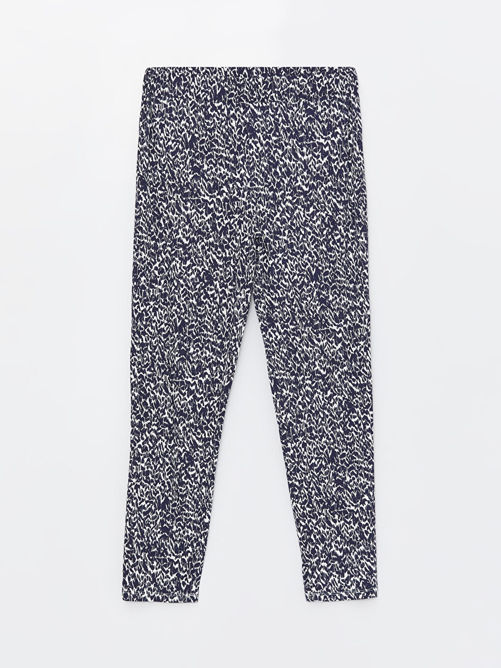 Elasticated Waist Patterned Women's Trousers-4