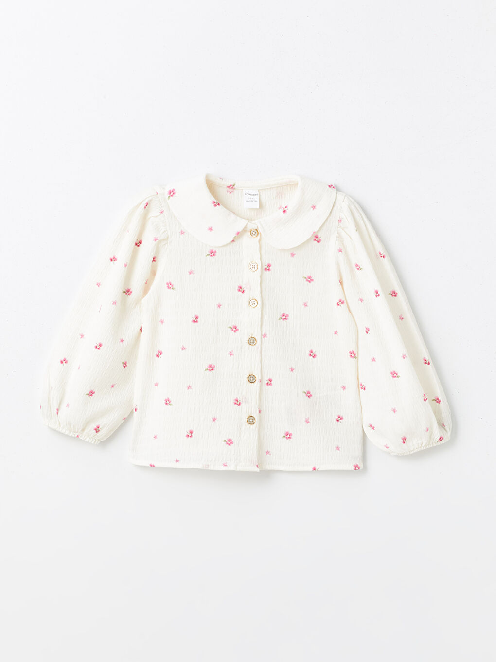 4588さま2048 LCW Kids Baby Girls' Peter Pan Collar Long Sleeve Floral