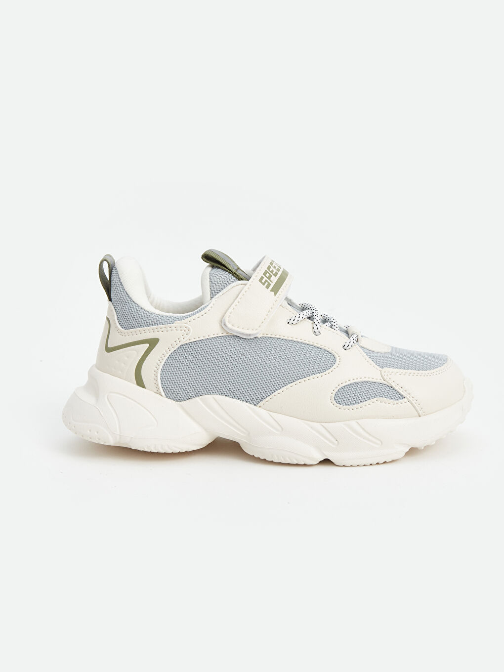 Lace-Up Boys' Sneakers with Mesh Detail-1