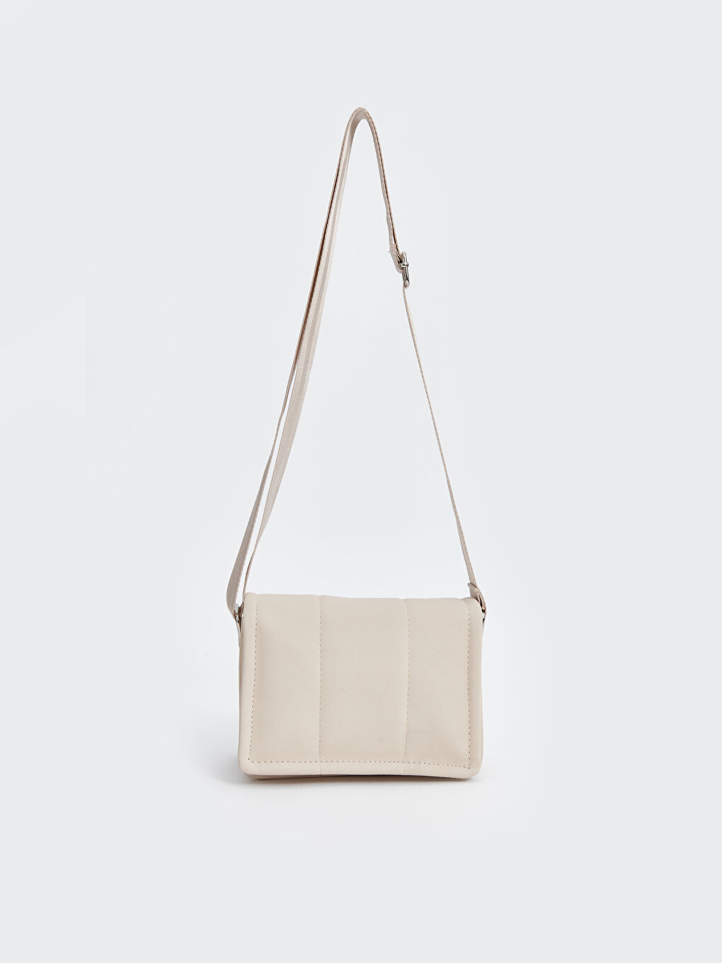 LCW ACCESSORIES Bej Deri Görünümlü Kadın Çapraz Çanta - 3