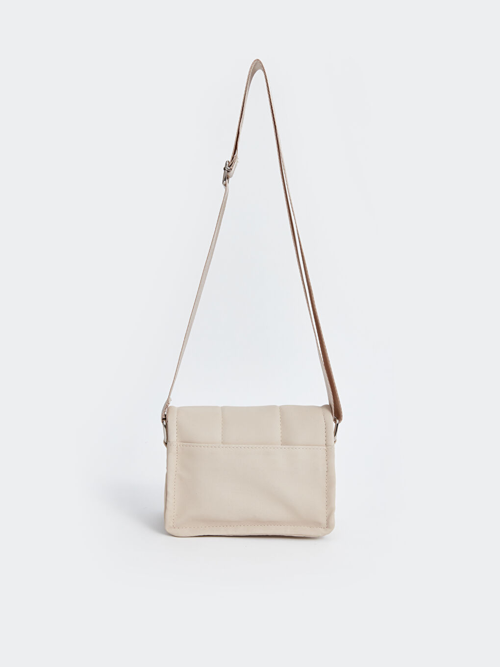 LCW ACCESSORIES Bej Deri Görünümlü Kadın Çapraz Çanta - 5