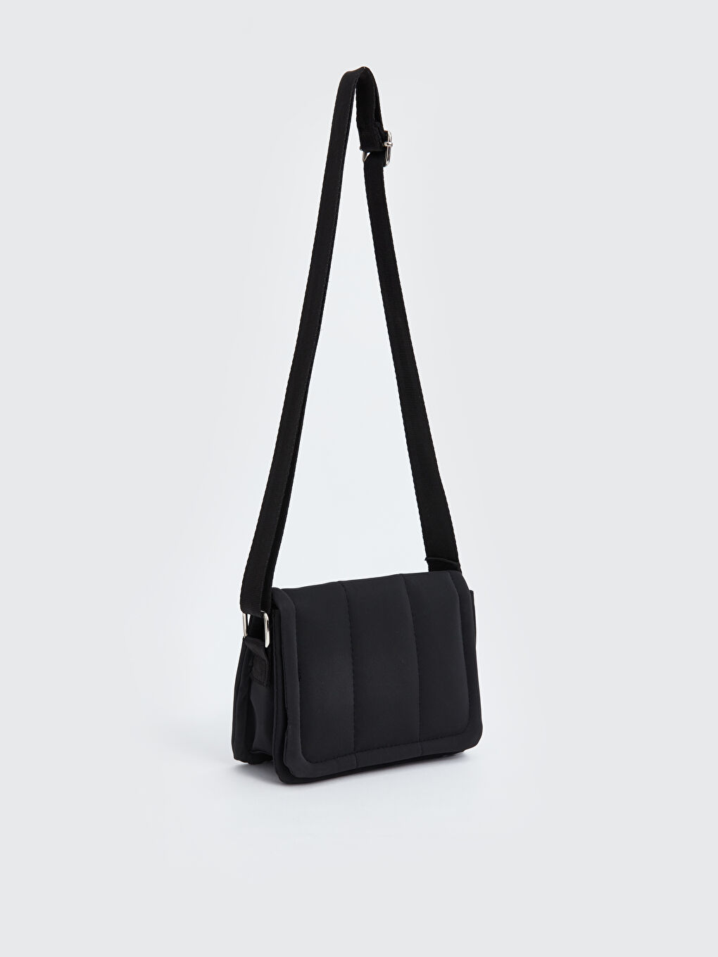 LCW ACCESSORIES Siyah Deri Görünümlü Kadın Çapraz Çanta - 4