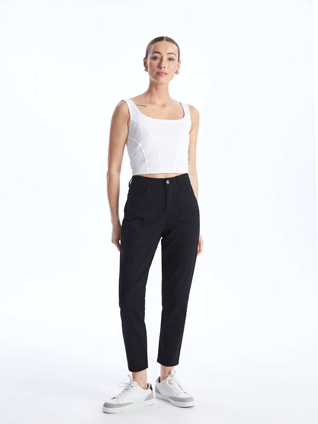 Siyah Slim Fit Kadın Jean Pantolon