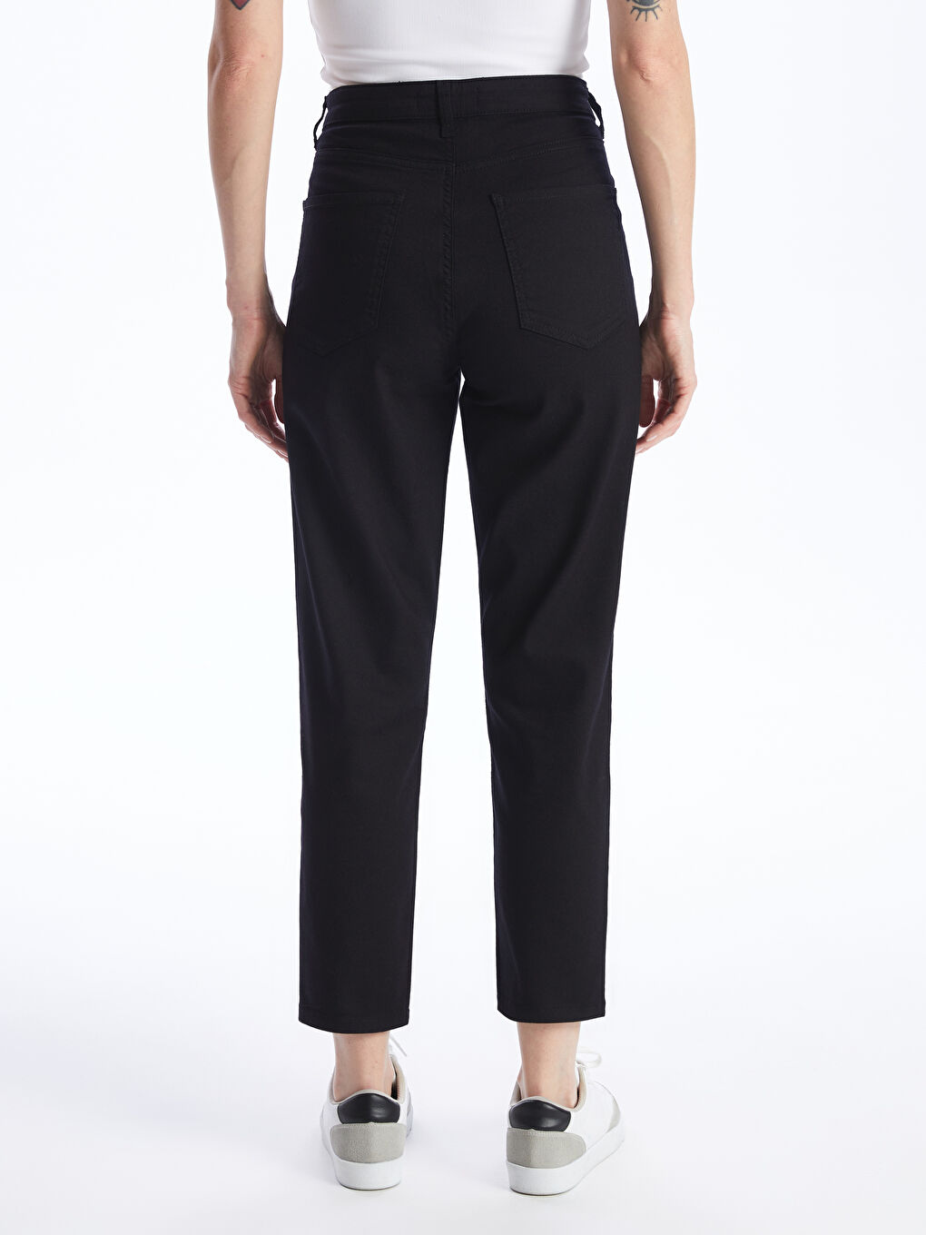 Siyah Slim Fit Kadın Jean Pantolon-3