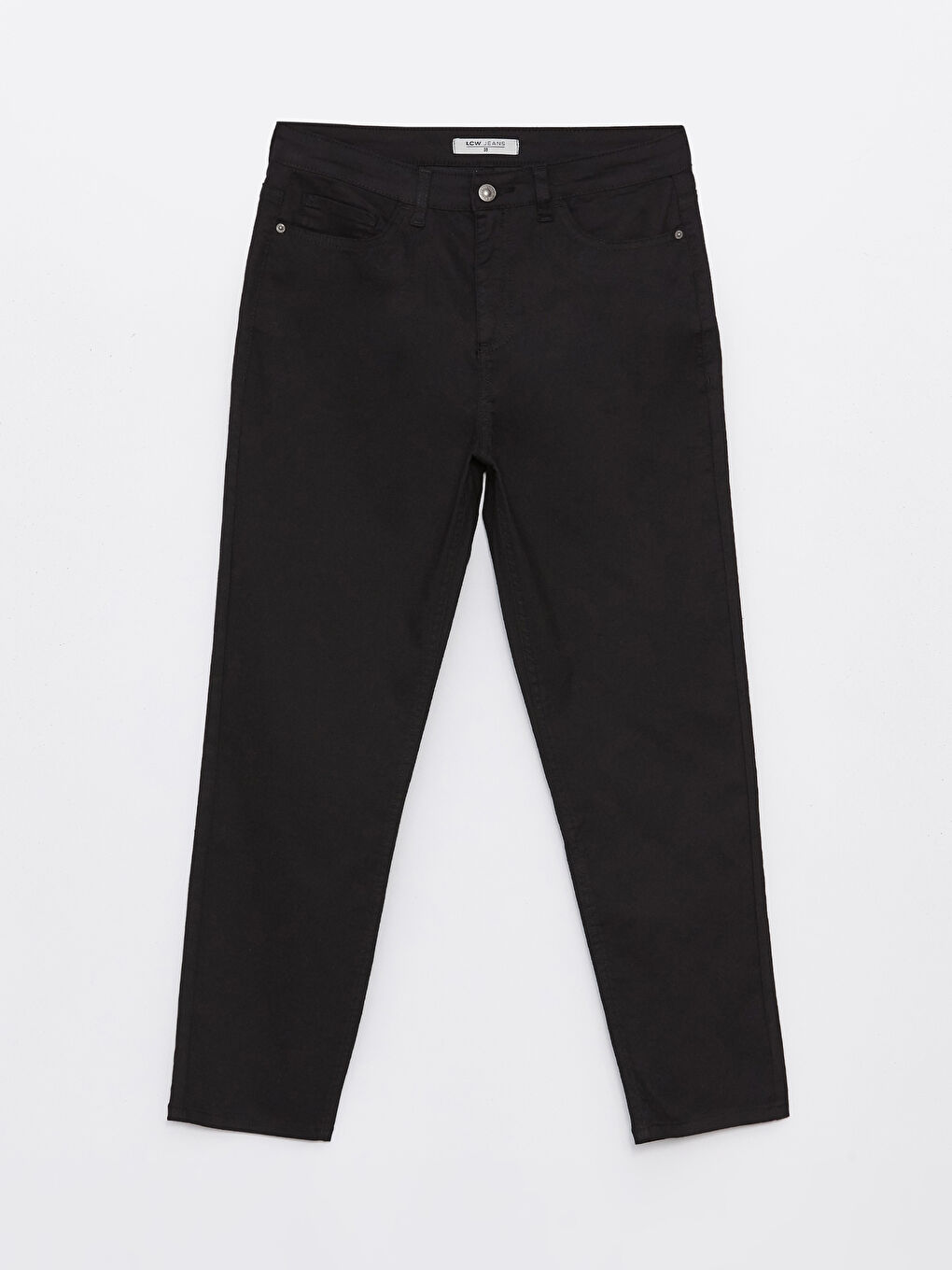 Siyah Slim Fit Kadın Jean Pantolon-4