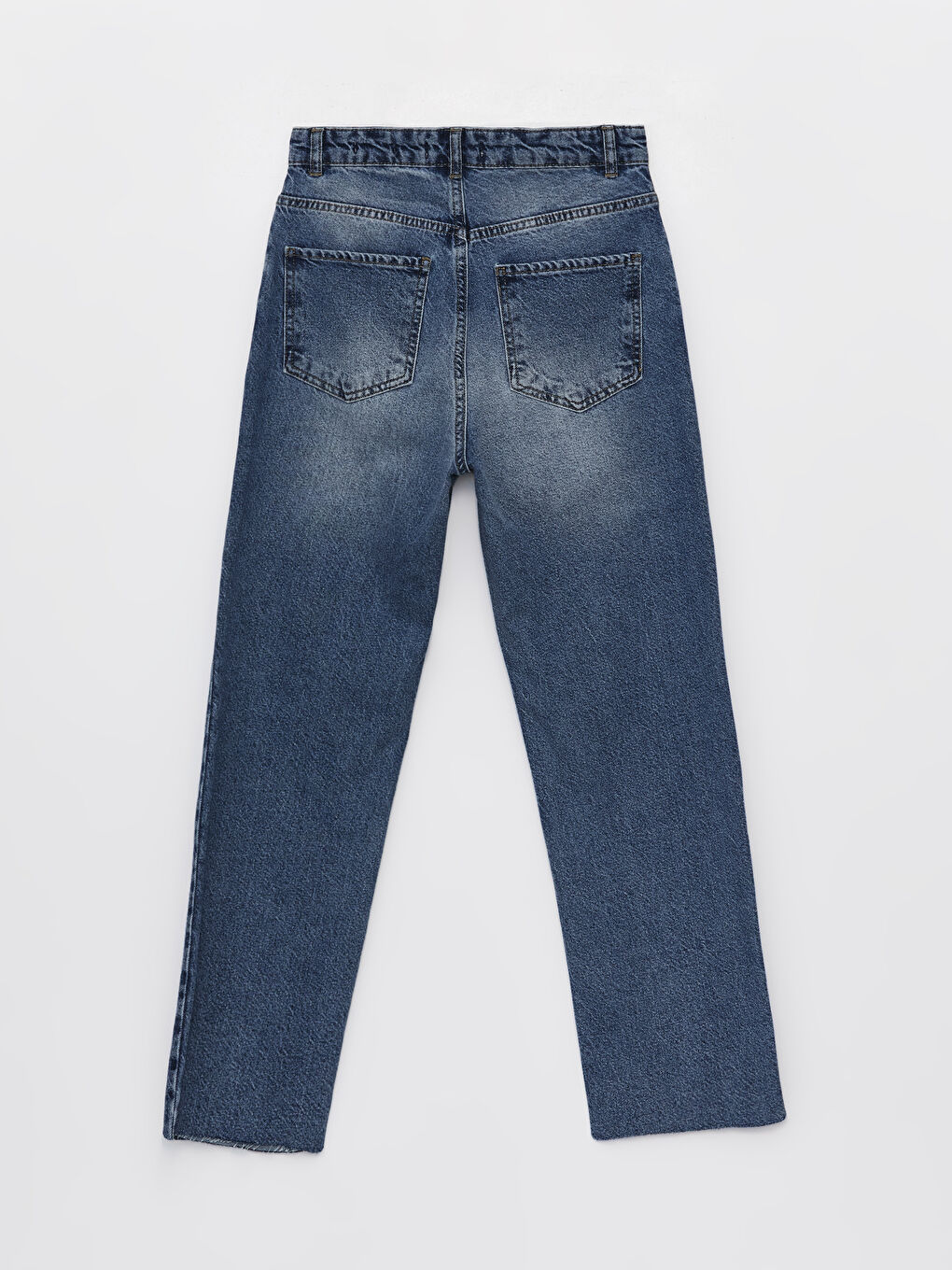 LCW Jeans Orta İndigo Rodeo Straight Fit Kadın Jean Pantolon - 6