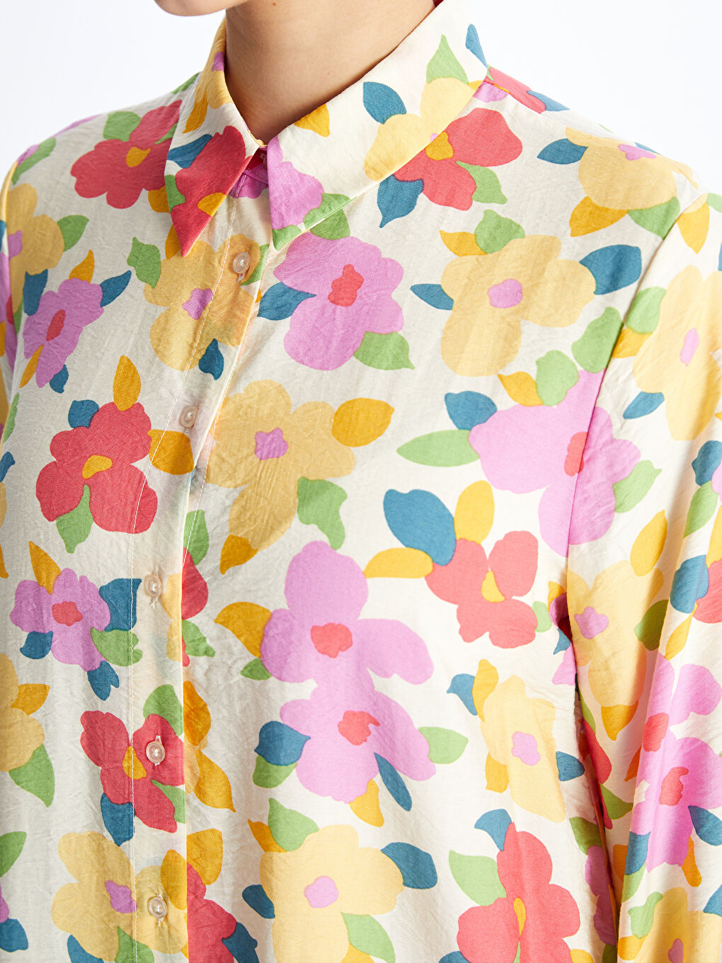 Patterned Long Sleeve Women's Shirt Tunic-3