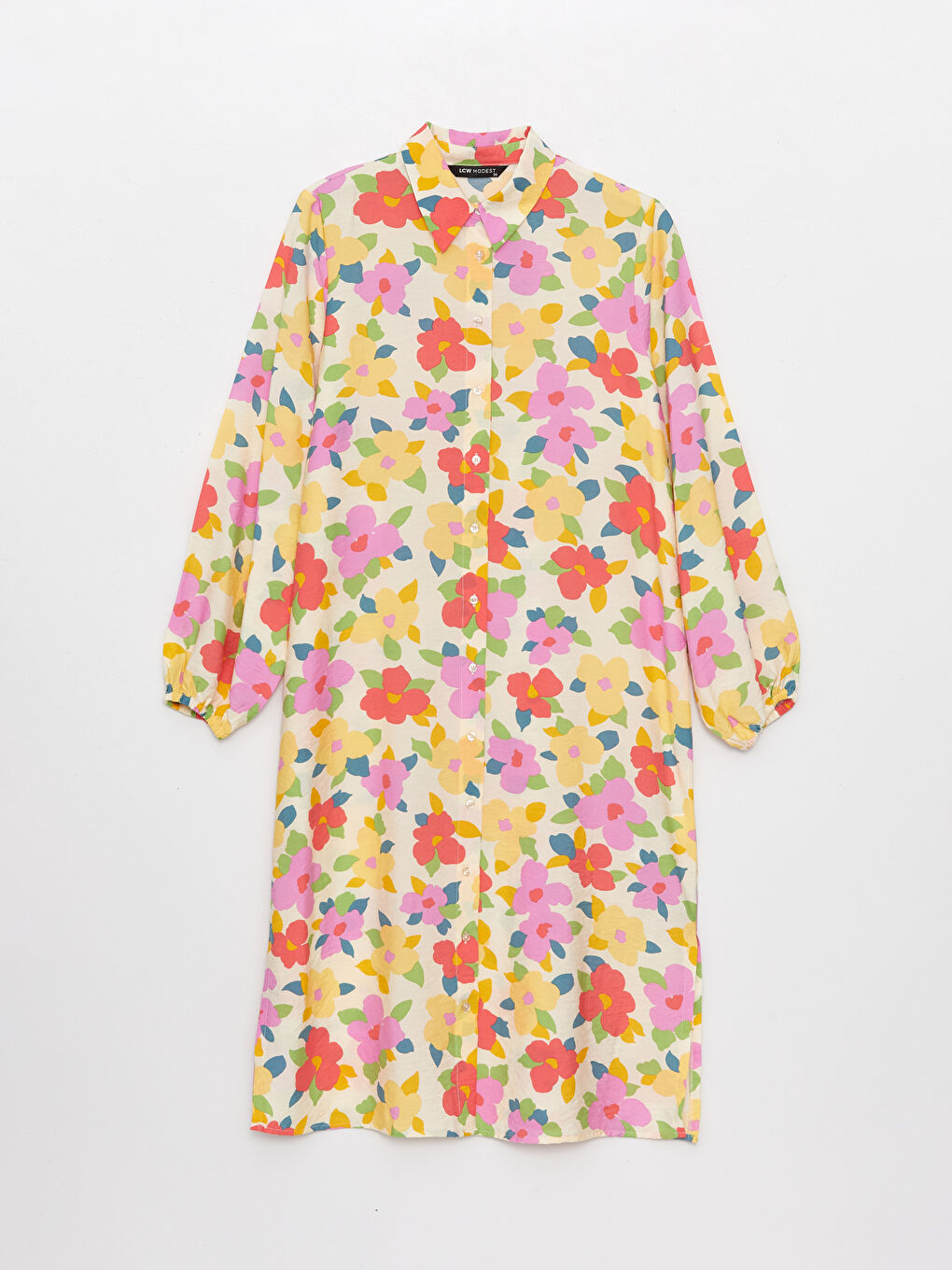 Patterned Long Sleeve Women's Shirt Tunic-5