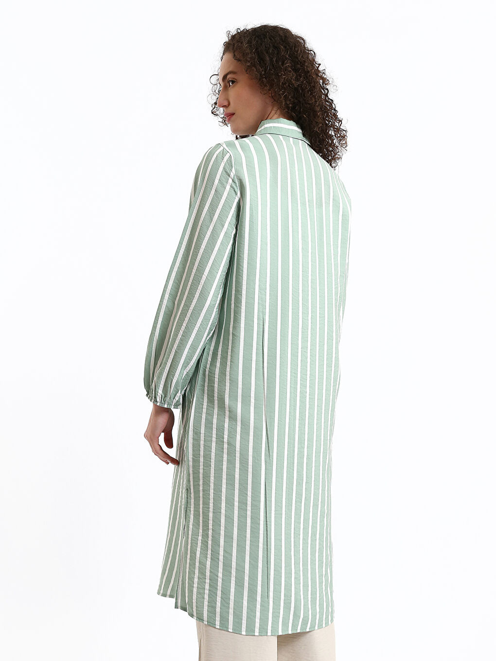 Patterned Long Sleeve Women's Shirt Tunic-8