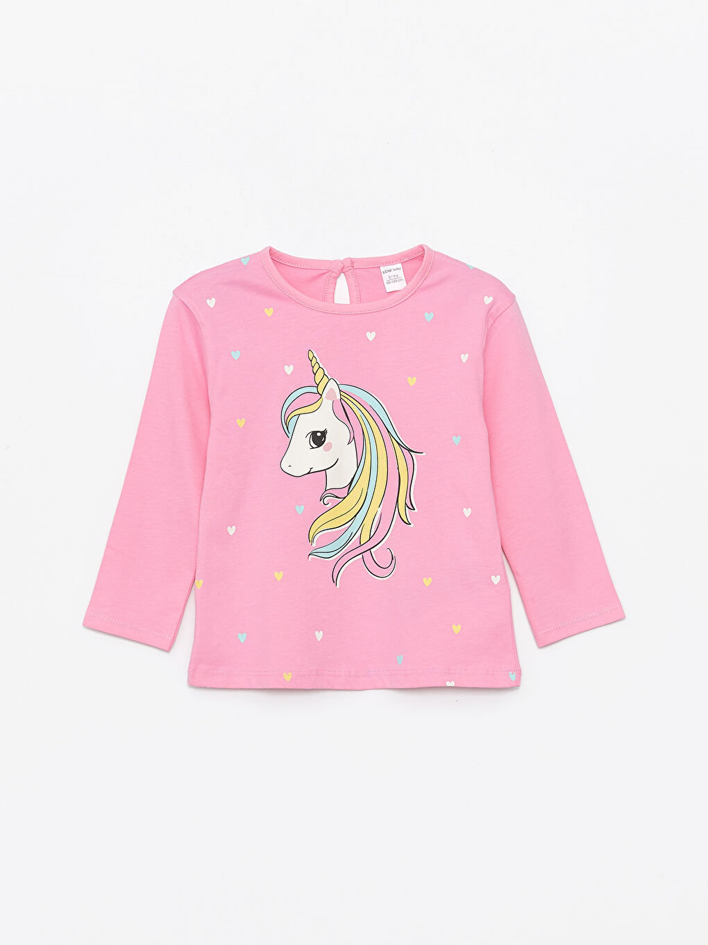 Crew Neck Long Sleeve Printed Baby Girl T-shirt -S4BH04Z1-FNL