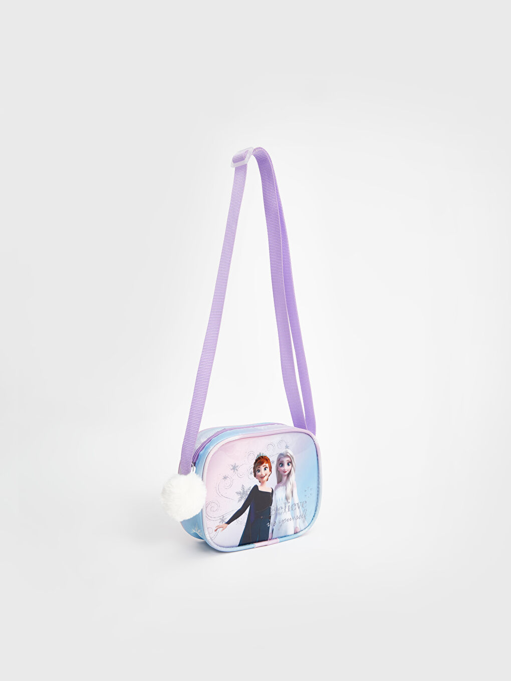 Lila Frozen Baskılı Kız Çocuk Beslenme Çantası-1