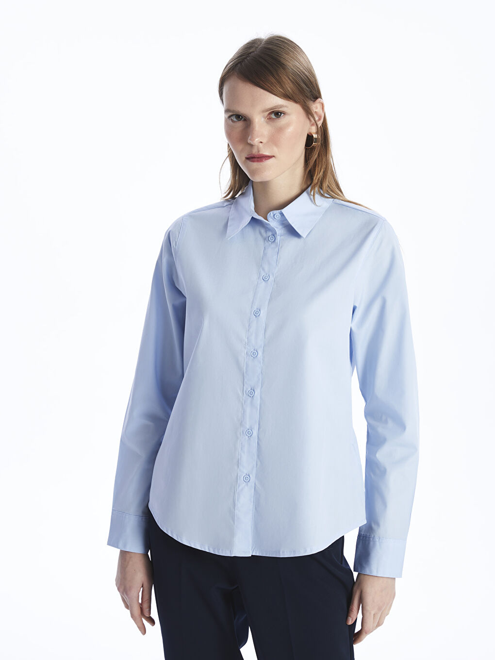 Poplin Women's Shirt -S4BH53Z8-VJF