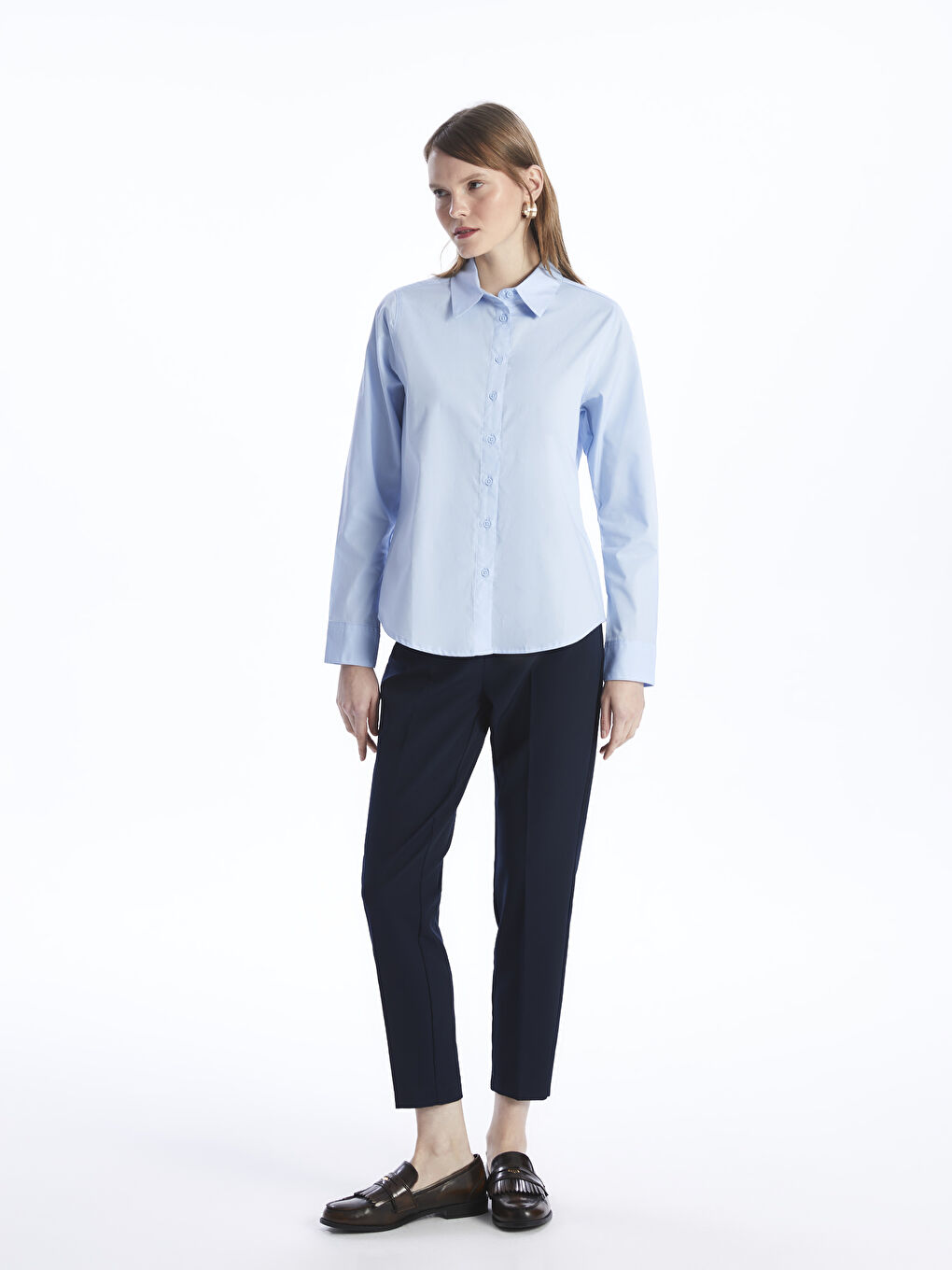 Poplin Women's Shirt -S4BH53Z8-VJF
