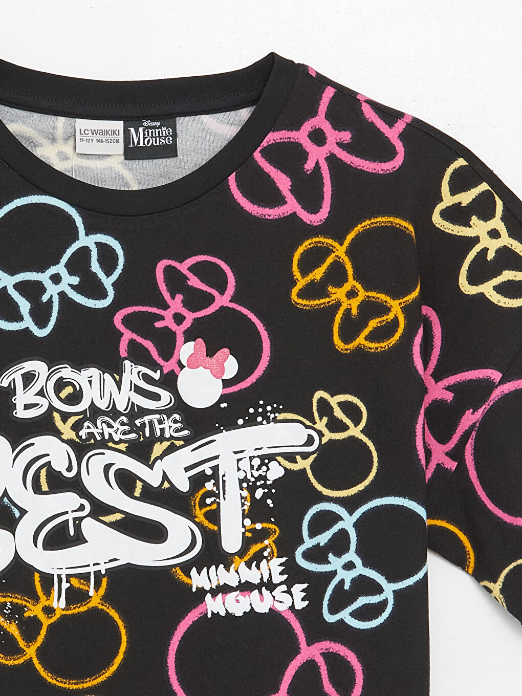 Crew Neck Minnie Mouse Printed Short Sleeve Girls T-Shirt -S4BH54Z4-LQJ