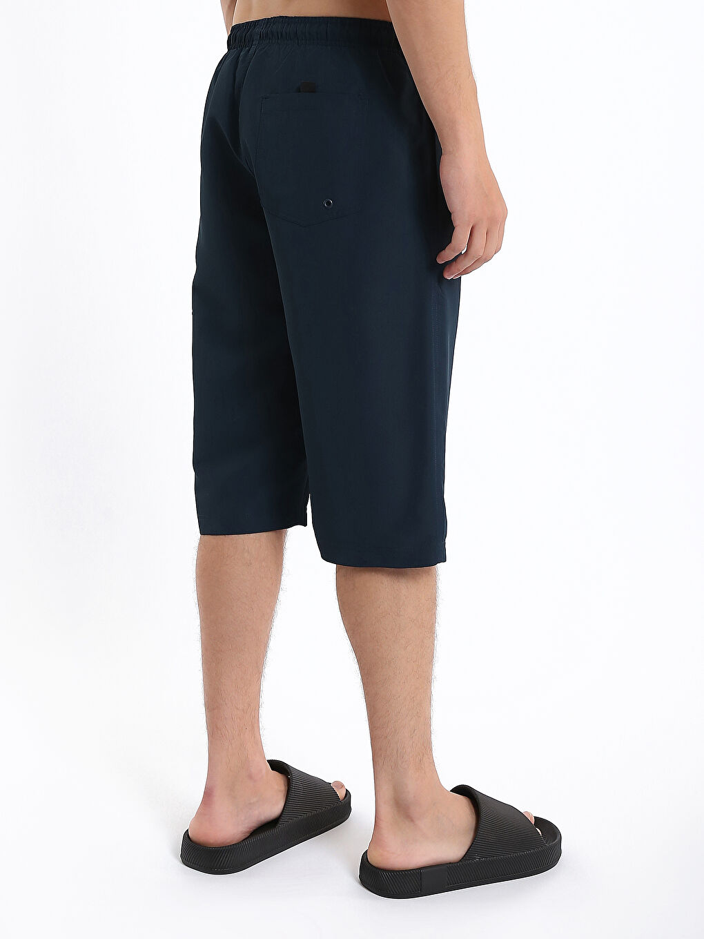 Below Knee Men's Swimming Shorts-8