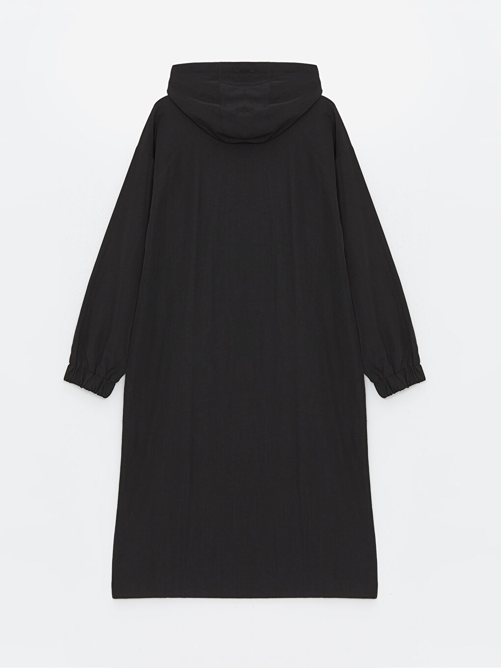 Hooded Plain Oversize Women's Coat-6