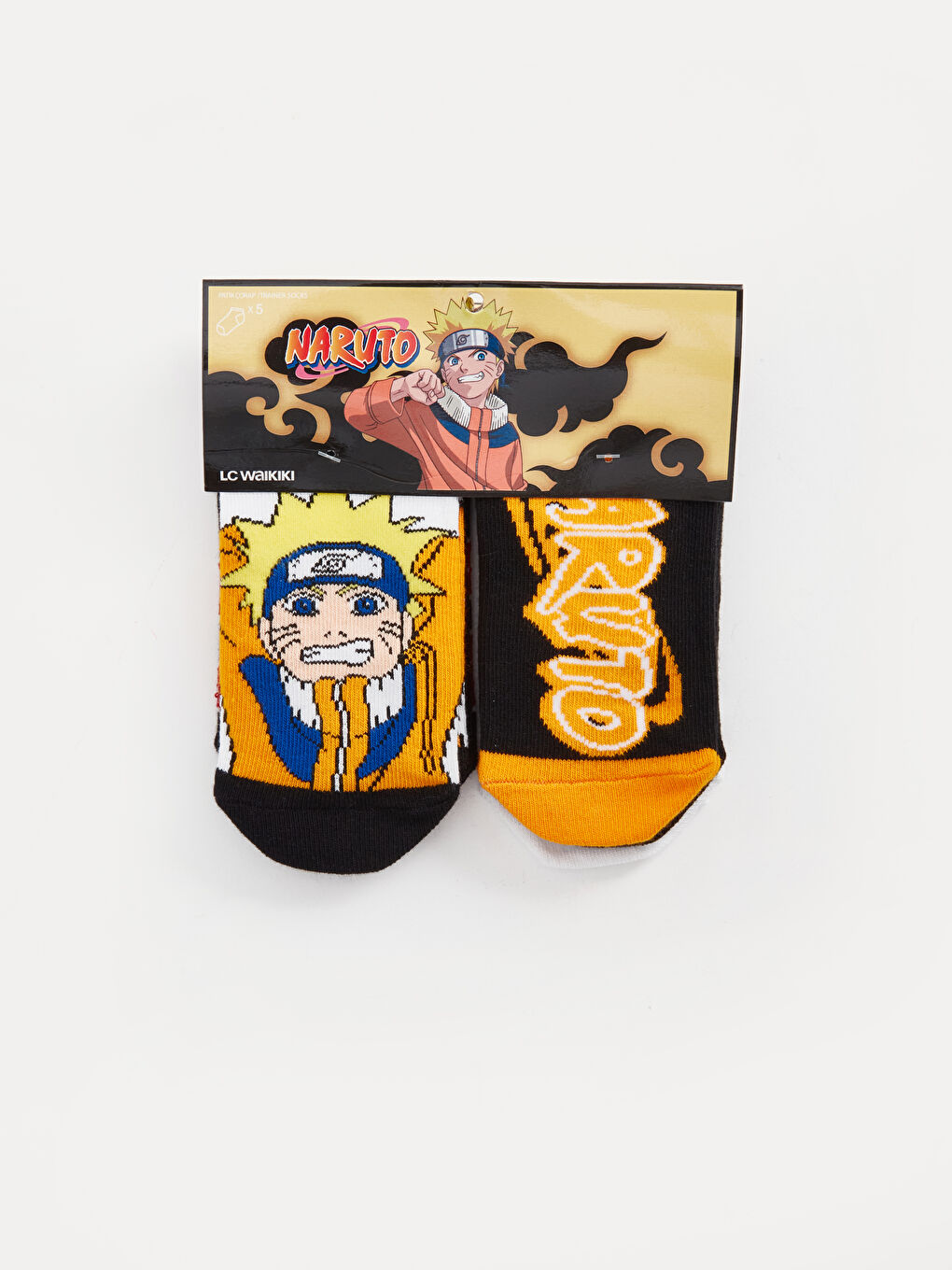Karışık Naruto Desenli Erkek Çocuk Patik Çorap 5'li-2