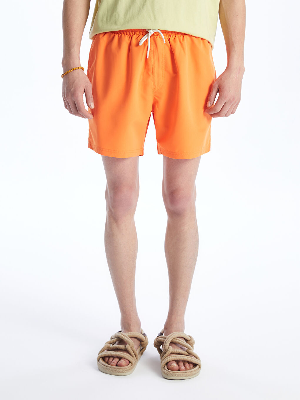 LCW SWIMWEAR Turuncu Kısa Boy Basic Erkek Deniz Şortu - 3