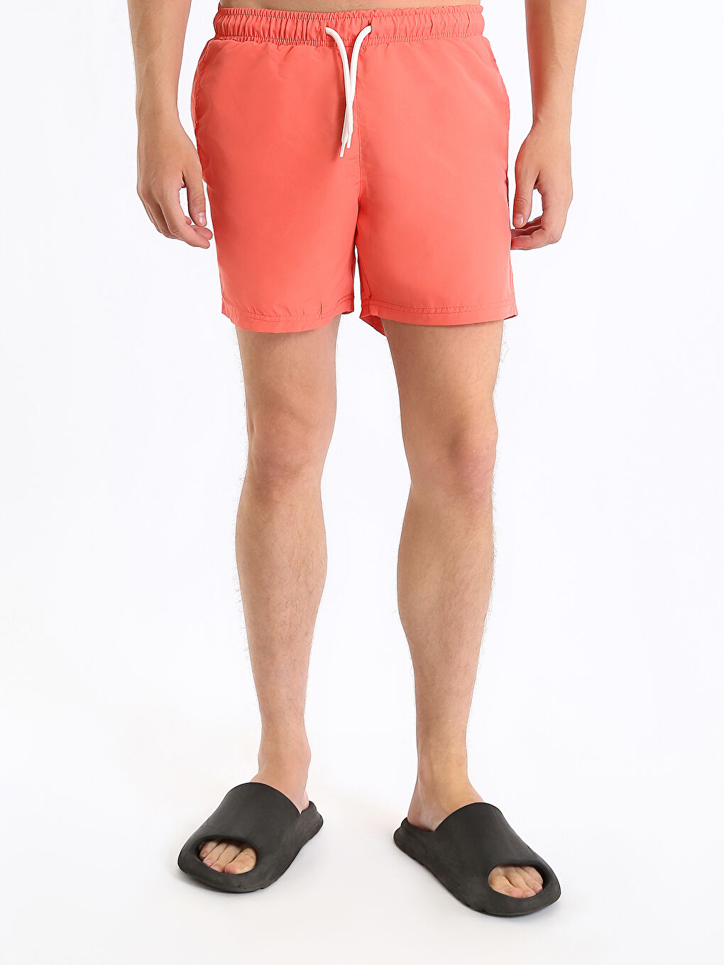 Short Length Basic Men's Swimming Shorts-2