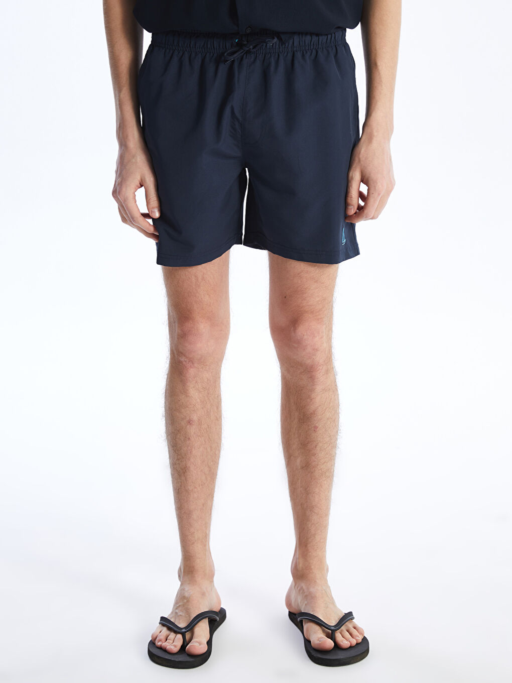 LCW SWIMWEAR Indigo Kısa Boy Baskılı Erkek Deniz Şortu - 3