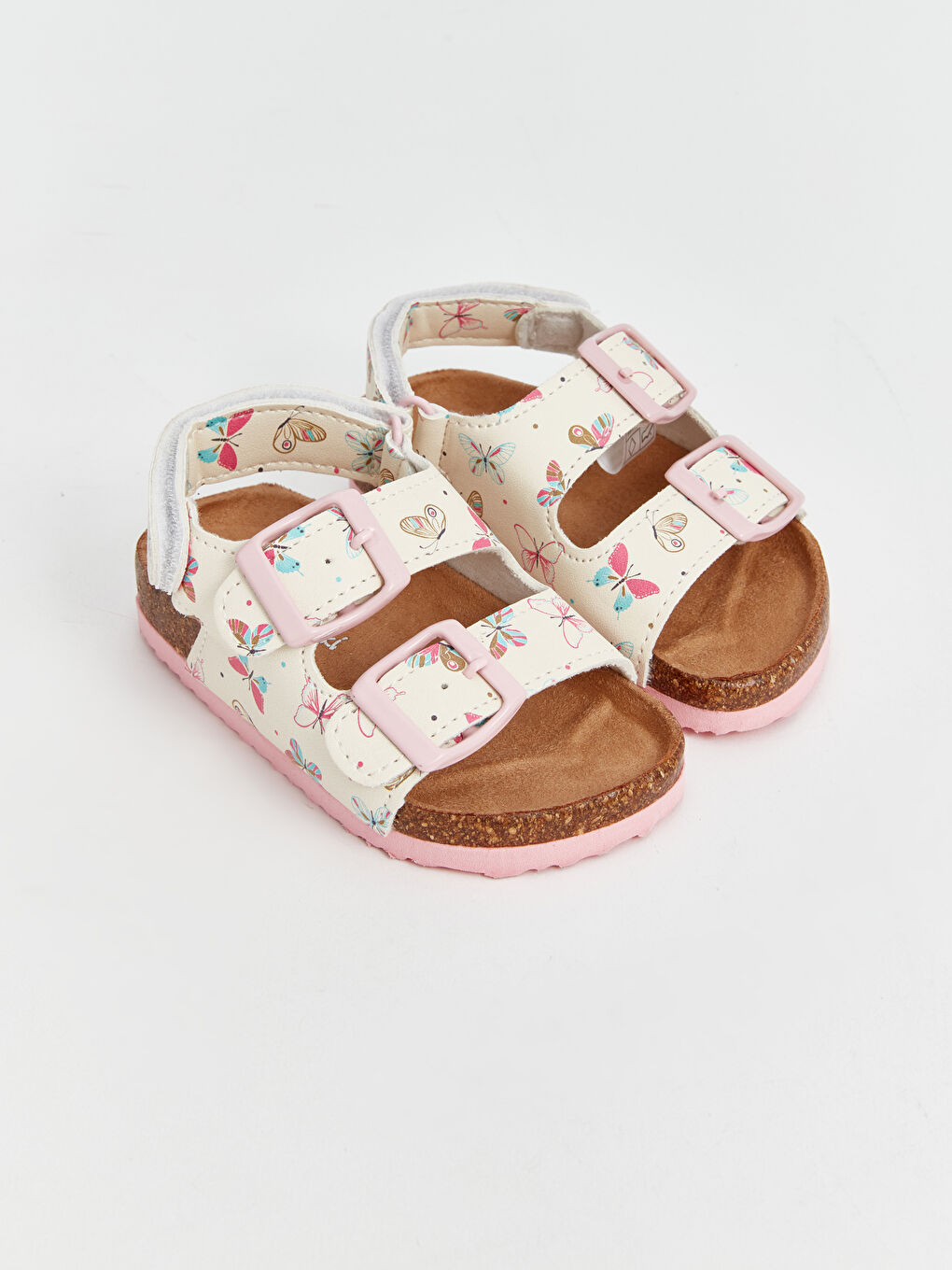 LC Waikiki Štampane sandale sa duplim kaišem za bebe devojčice -S4BI49Z1-F9C